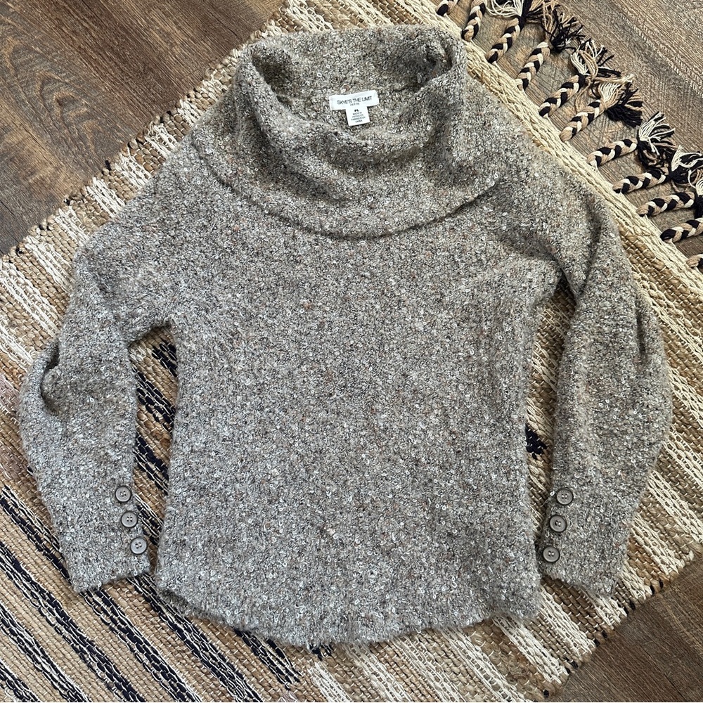 ☾ SKYE’S THE LIMIT cowl neck sweater